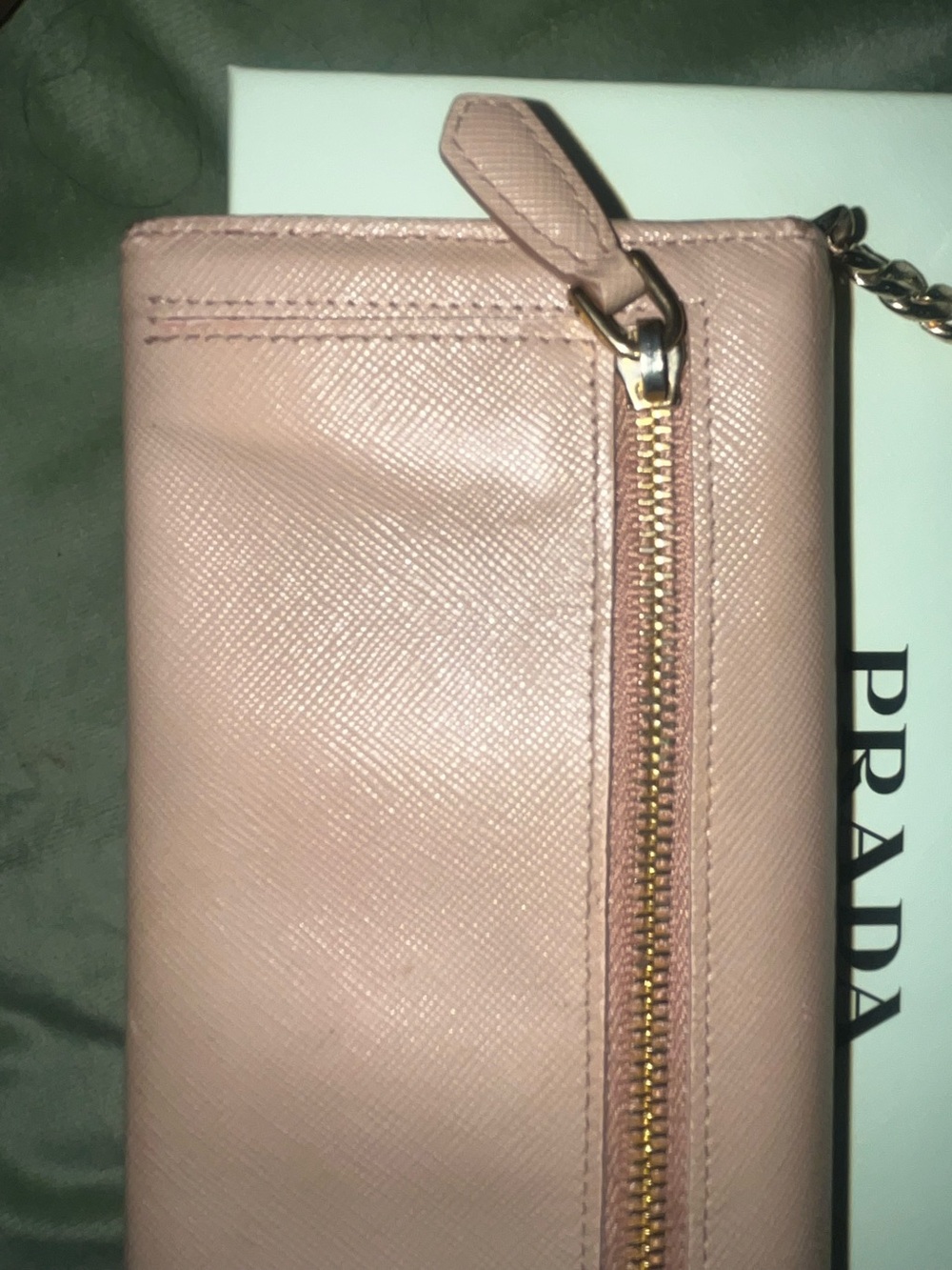authentic Prada Saffiano Leather Bow Flap with removable Chain Wallet - Picture 3 of 12